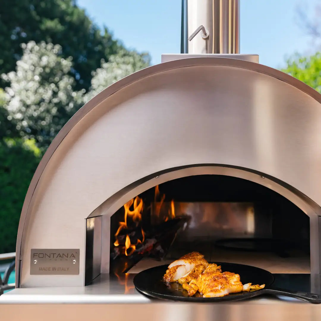 Fontana Forni Margherita Dual Fuel Pizza Oven with Trolley