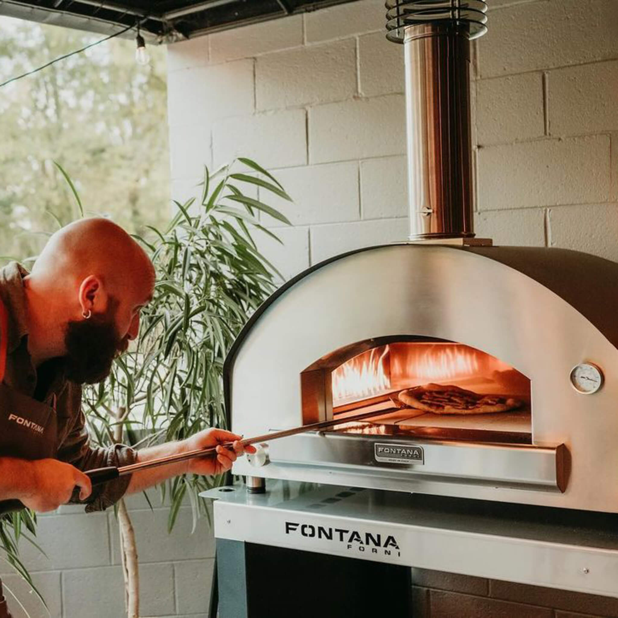 Fontana Forni Marinara Dual Fuel Pizza Oven with Trolley – High Performance (New Gen)
