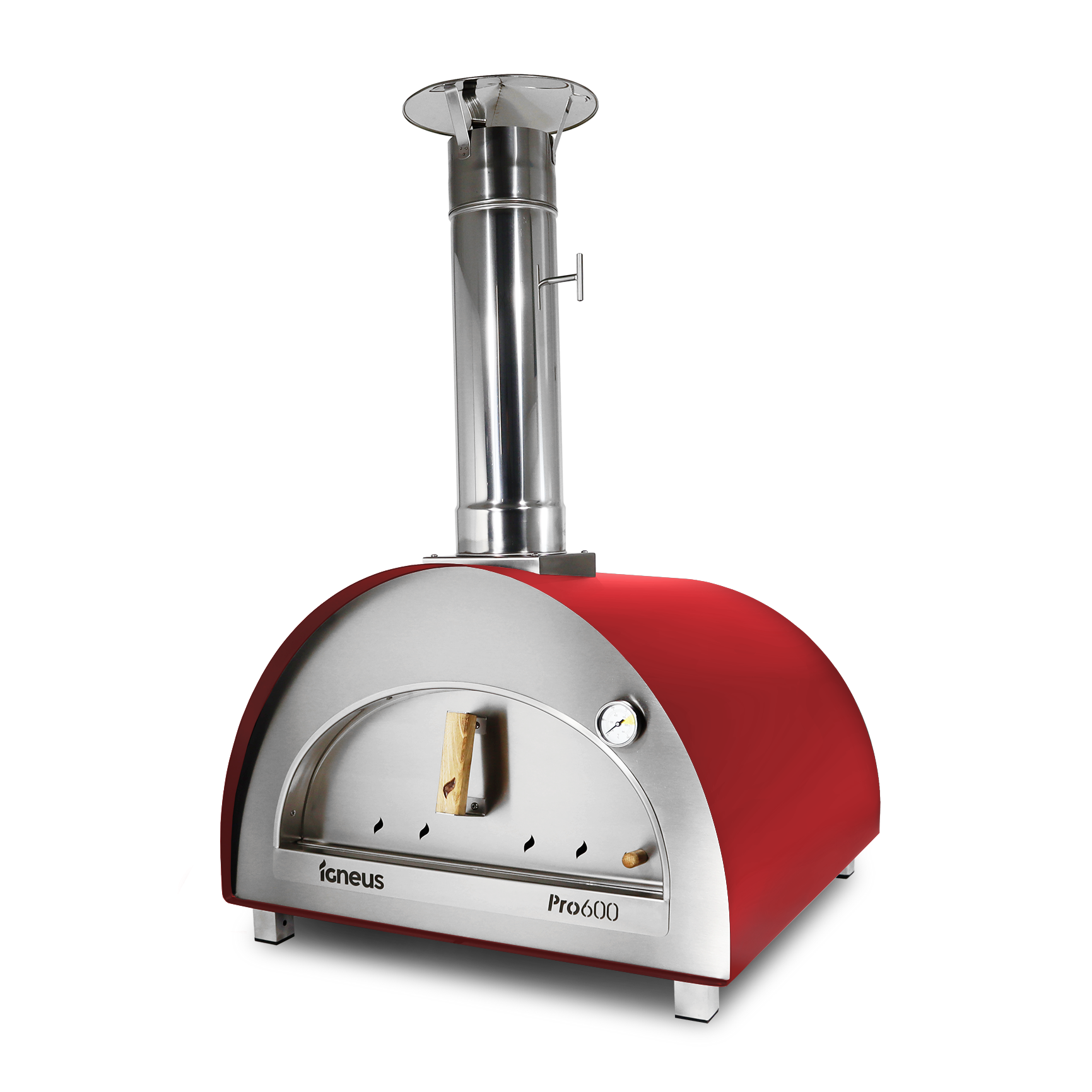 Igneus Pro 600 Pizza Oven | 60×60cm Wood-Fired Oven for Home & Commercial Use