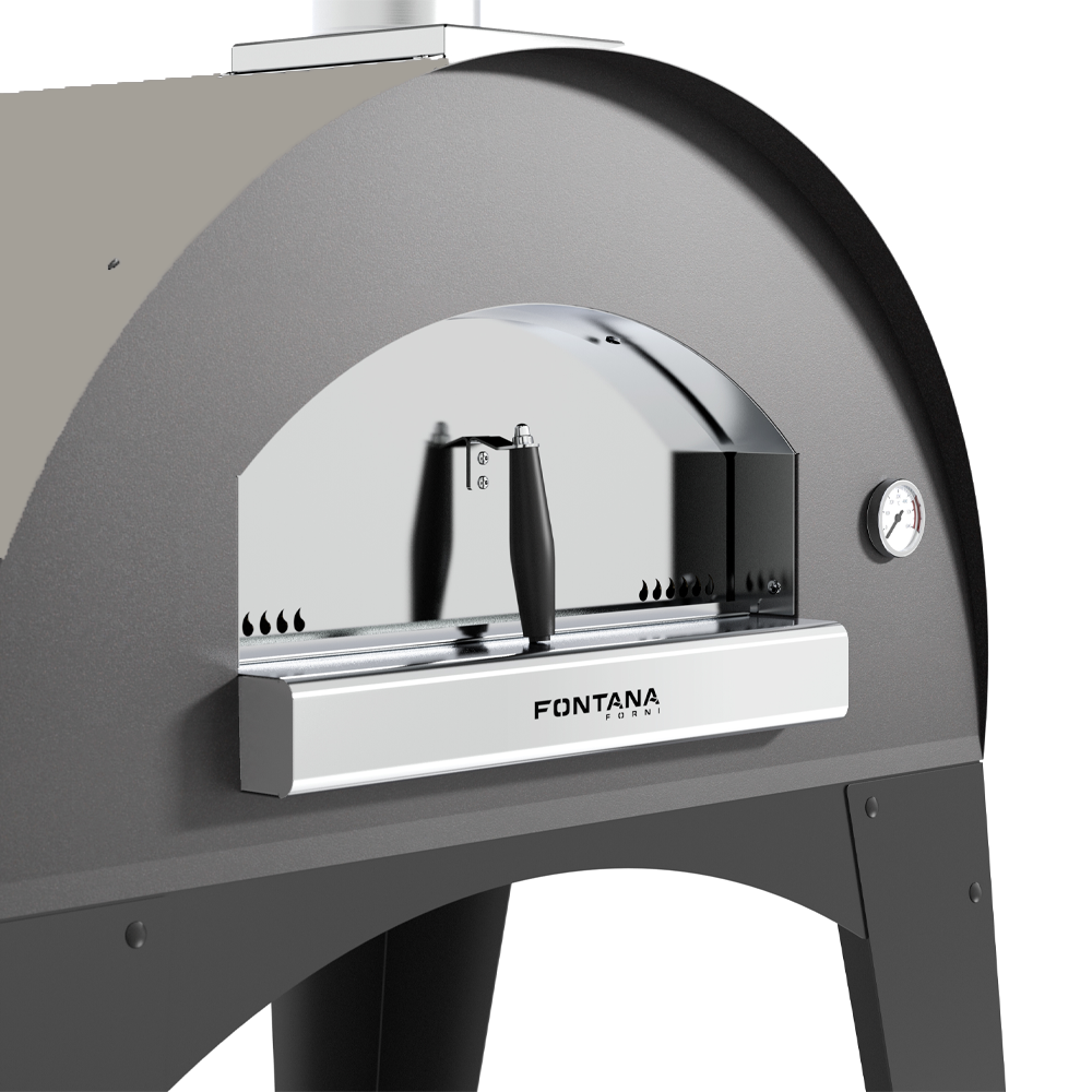 Fontana Lorenzo 70×50cm Wood-Fired Pizza Oven with Trolley