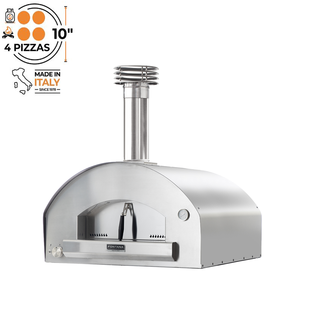 Fontana Forni Marinara Tabletop Dual Fuel Pizza Oven - High Performance