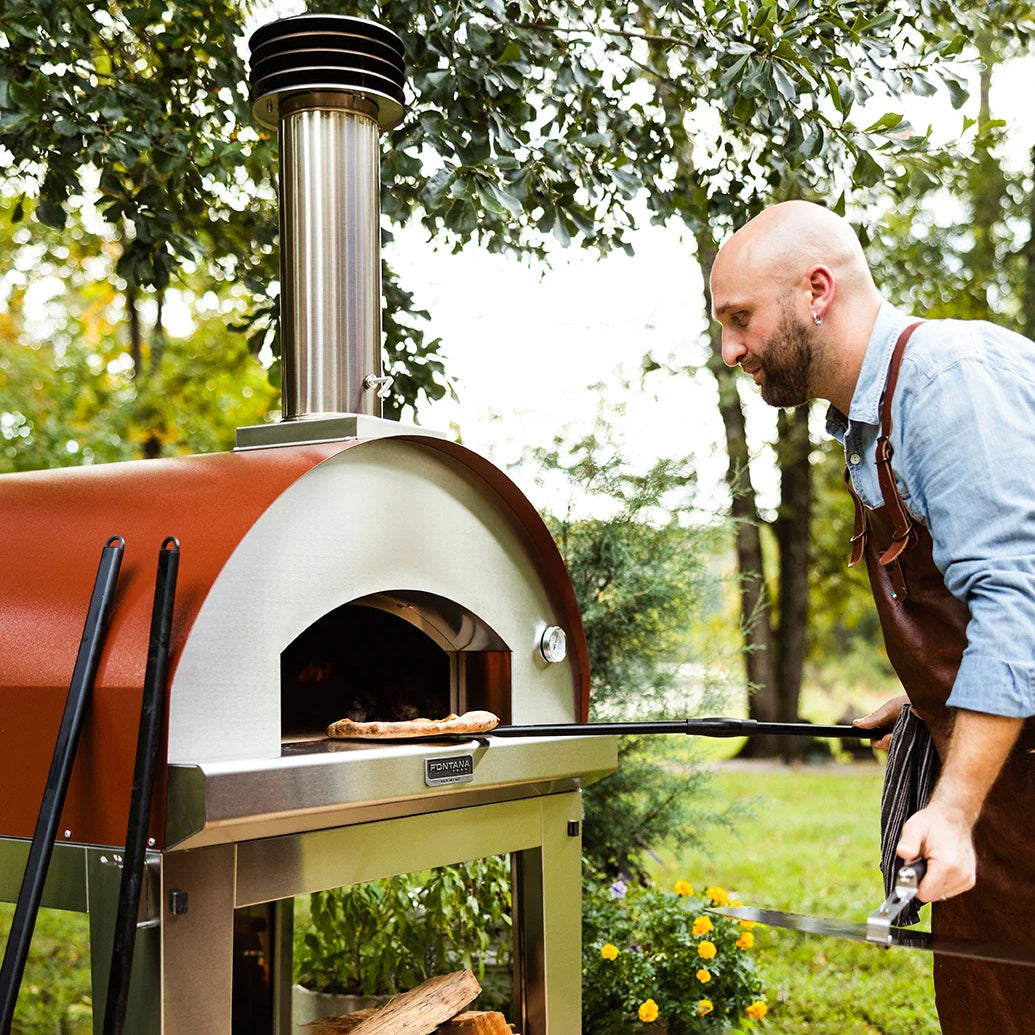 Fontana Forni Marinara Wood-Fired Pizza Oven with Trolley