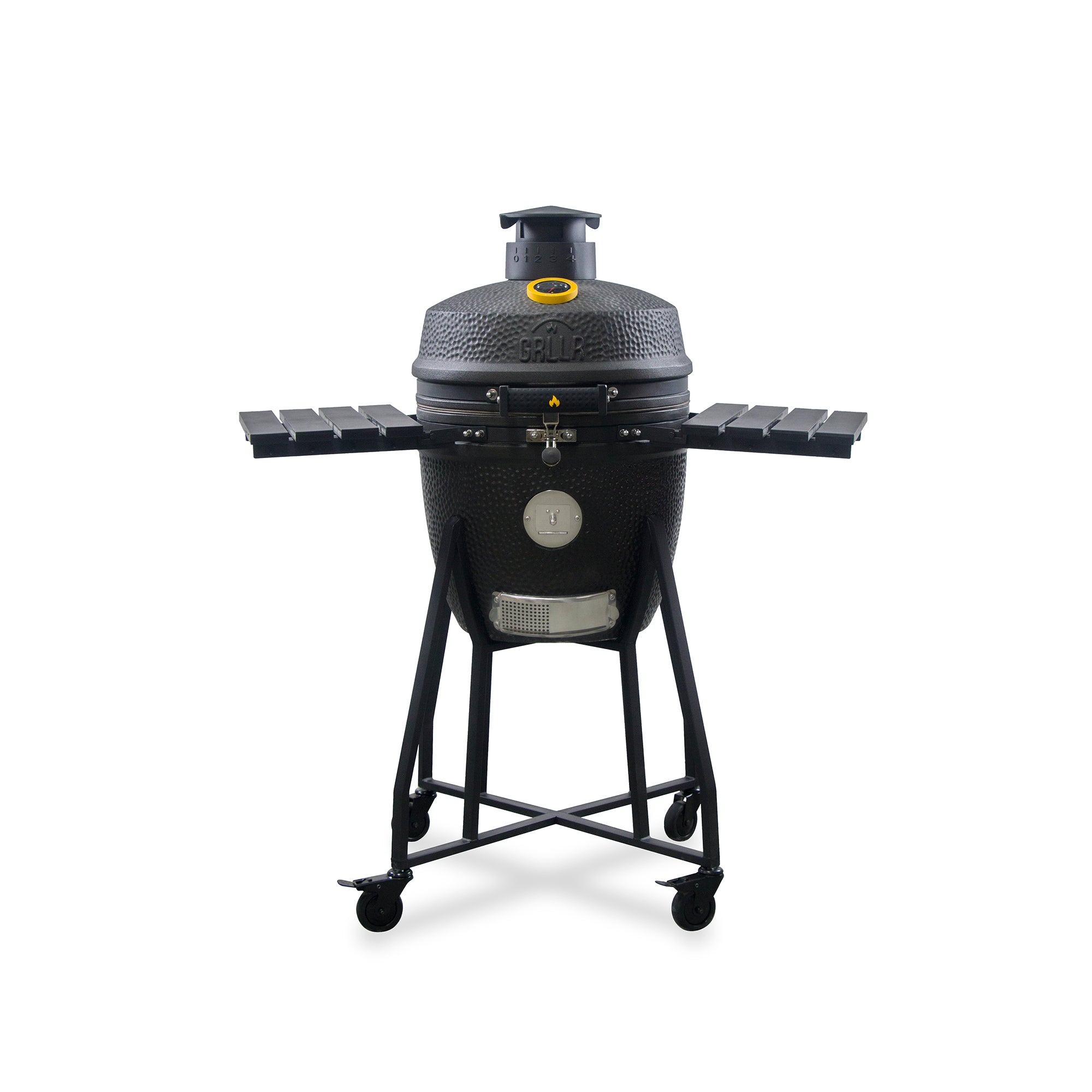 GRLLR Ember Classic 18 inch Kamado BBQ - Matte Black including Trolley