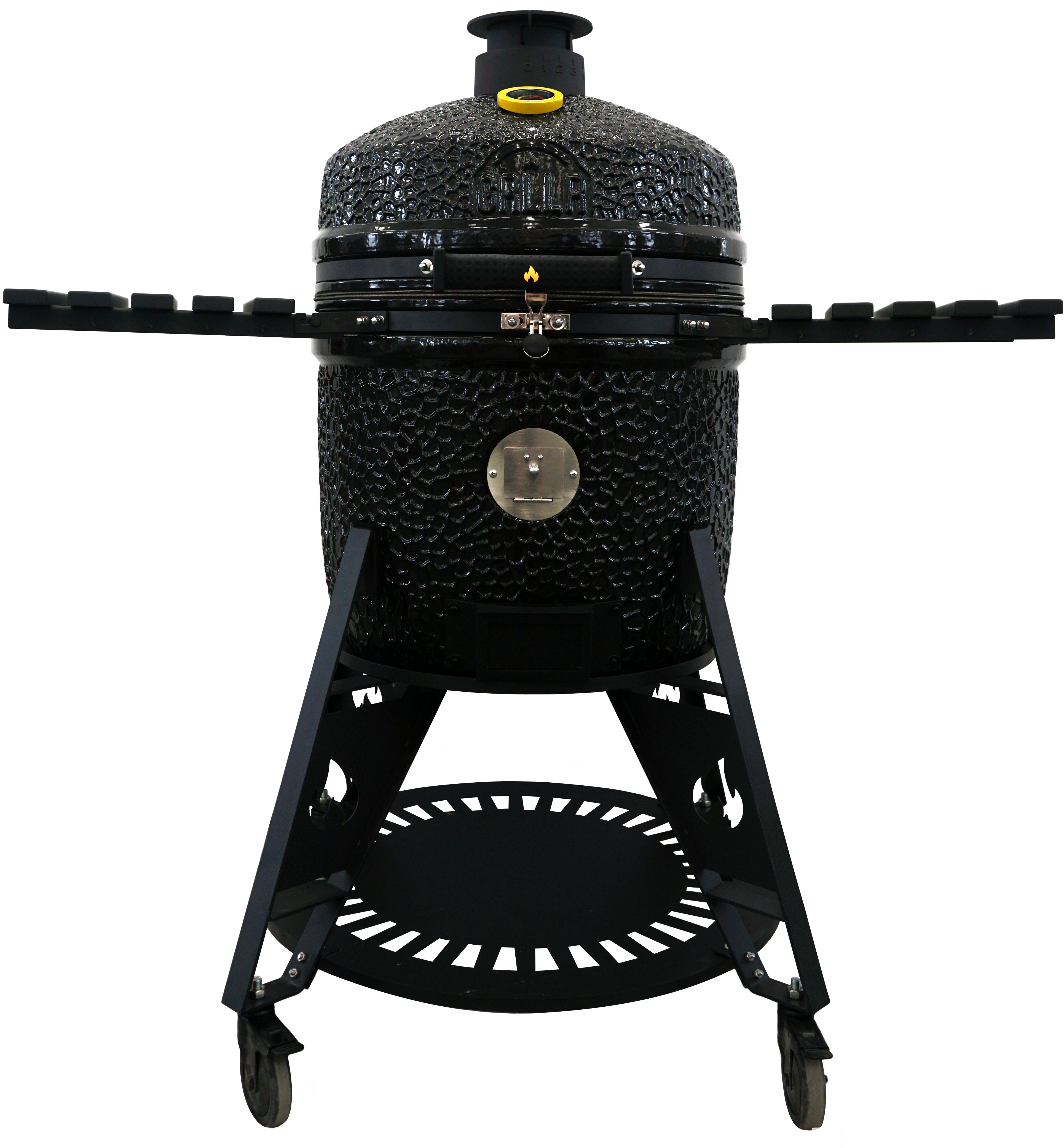 GRLLR Ember Pro 23 Inch Kamado BBQ - Shiny Black including Trolley