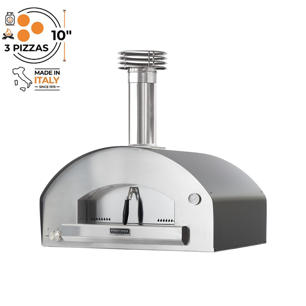 Fontana Forni Mangiafuoco Build In Tabletop Dual Fuel Pizza Oven