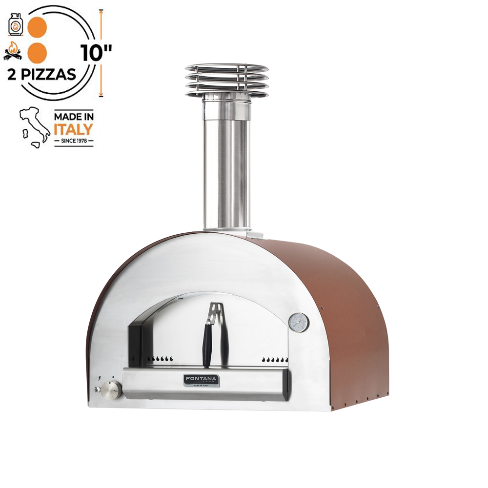 Fontana Forni Margherita Build In Tabletop Dual Fuel Pizza Oven