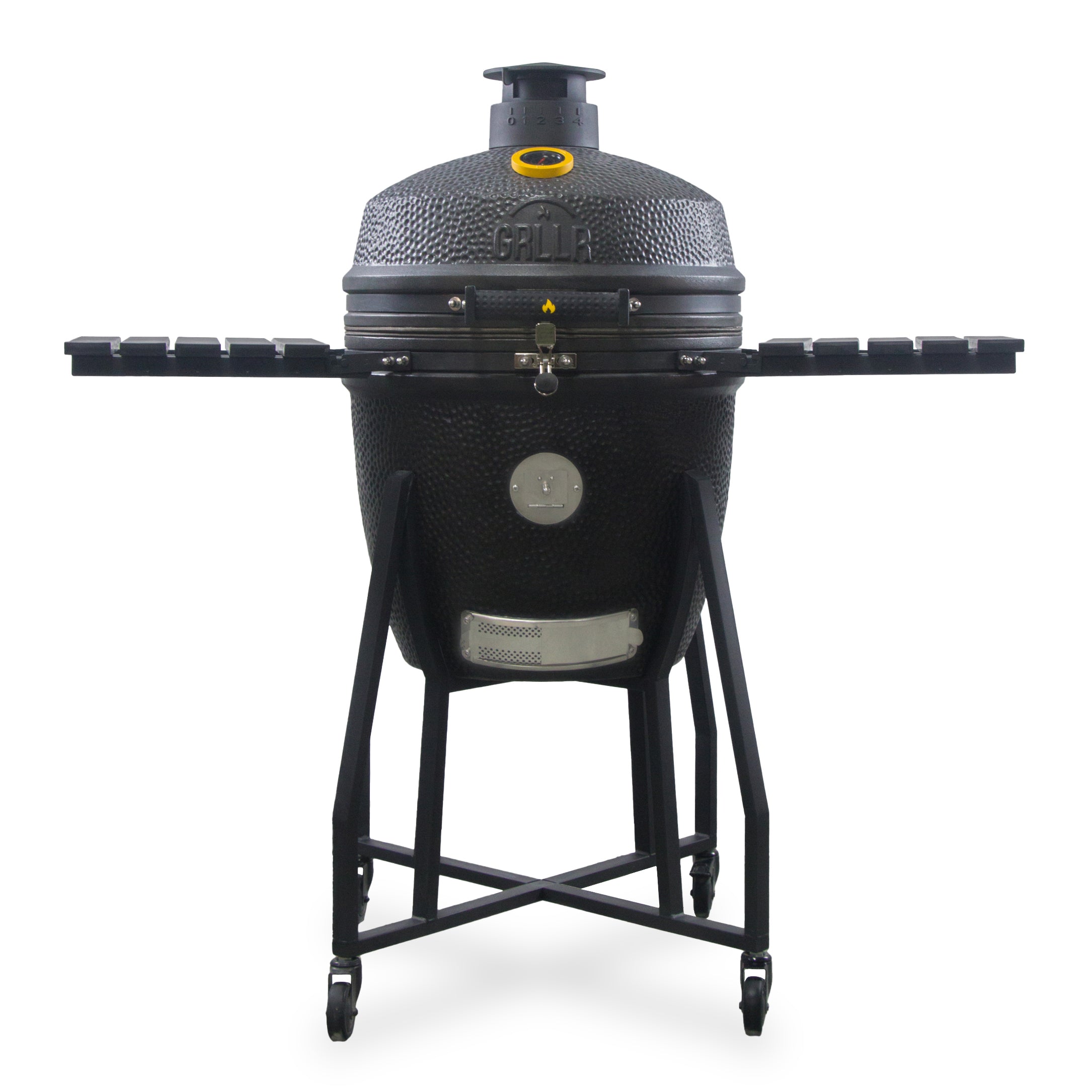 GRLLR Ember Classic 22 inch Kamado BBQ - Matte Black including Trolley