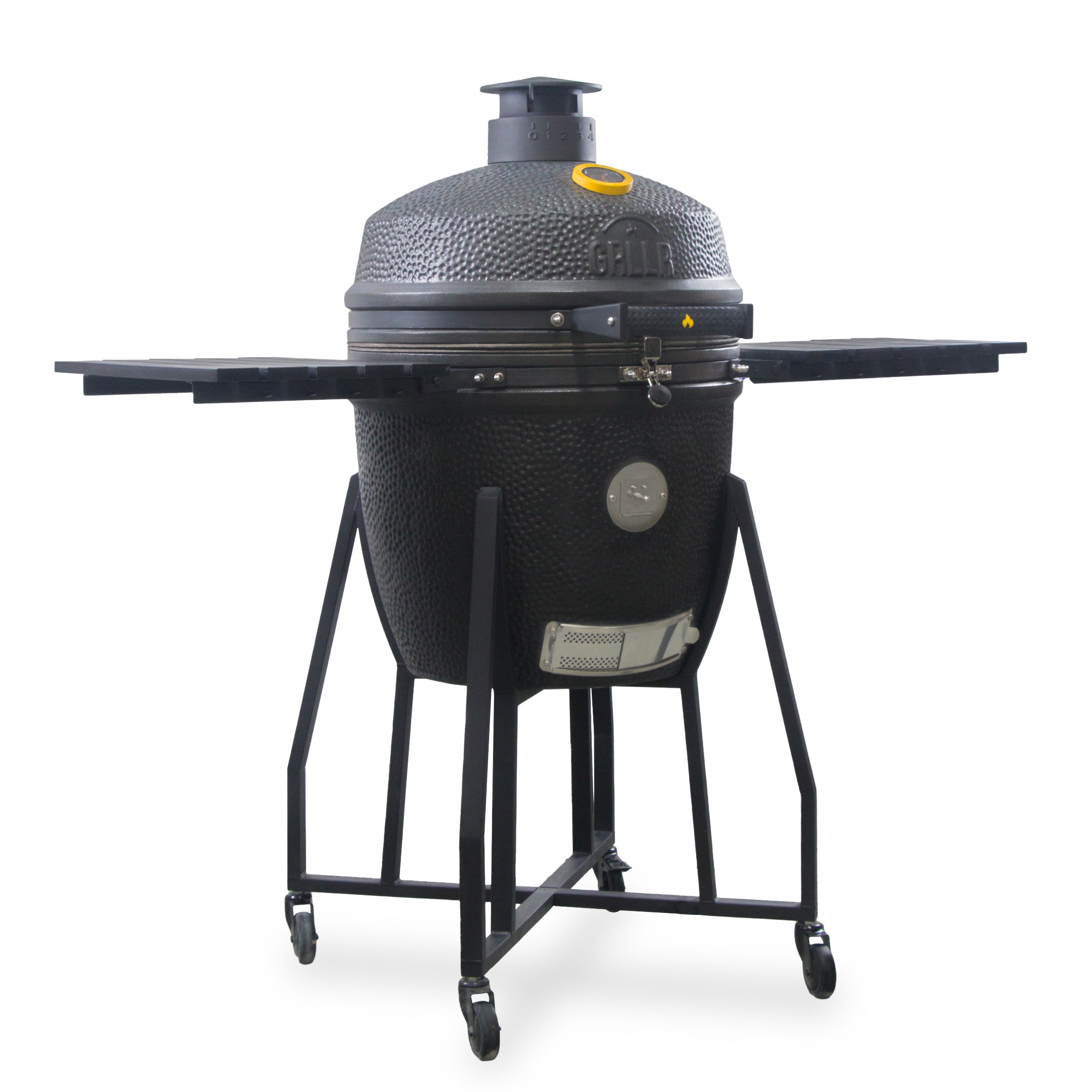 GRLLR Ember Classic 22 inch Kamado BBQ - Matte Black including Trolley