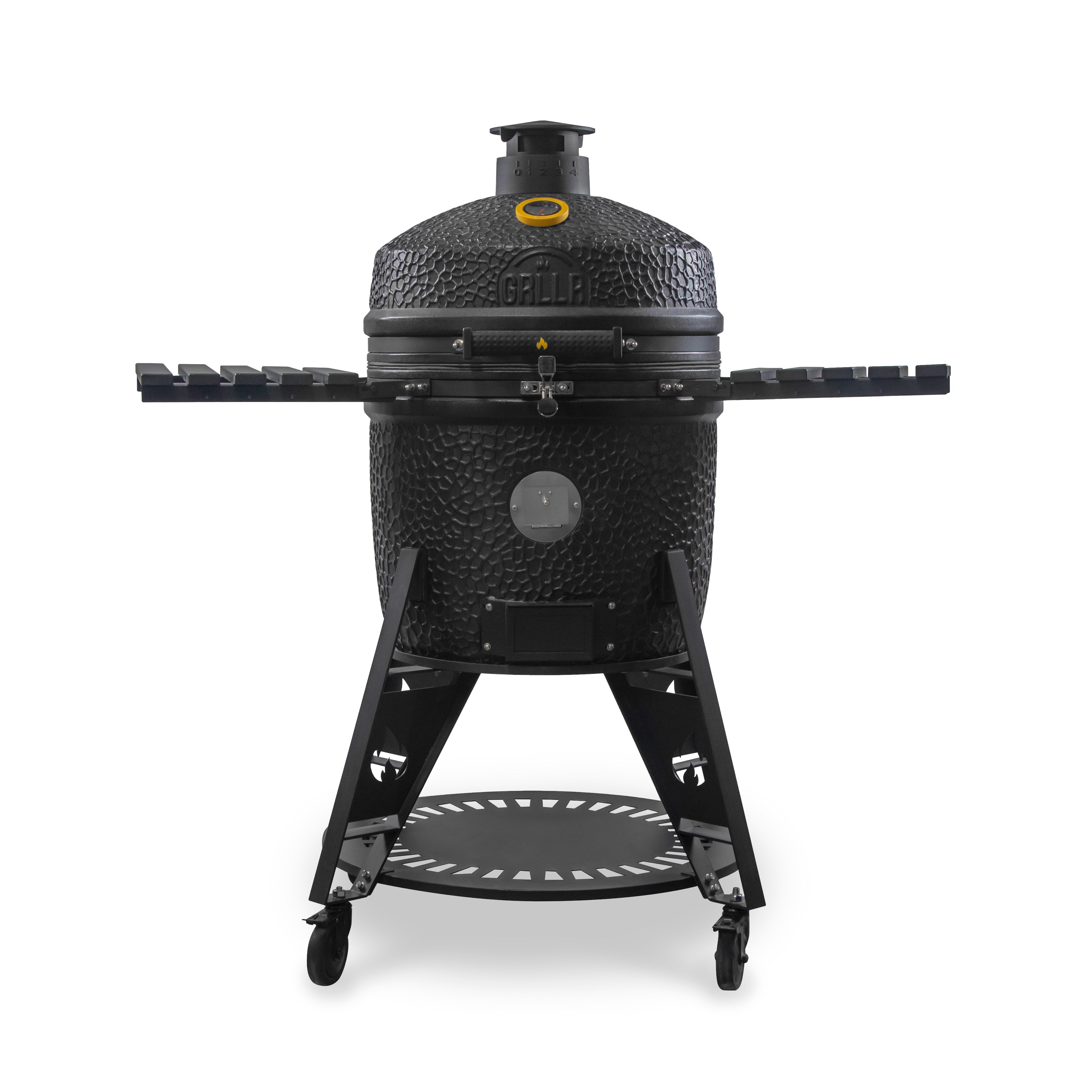 GRLLR Ember Pro 23 Inch Kamado BBQ - Matte Black including Trolley