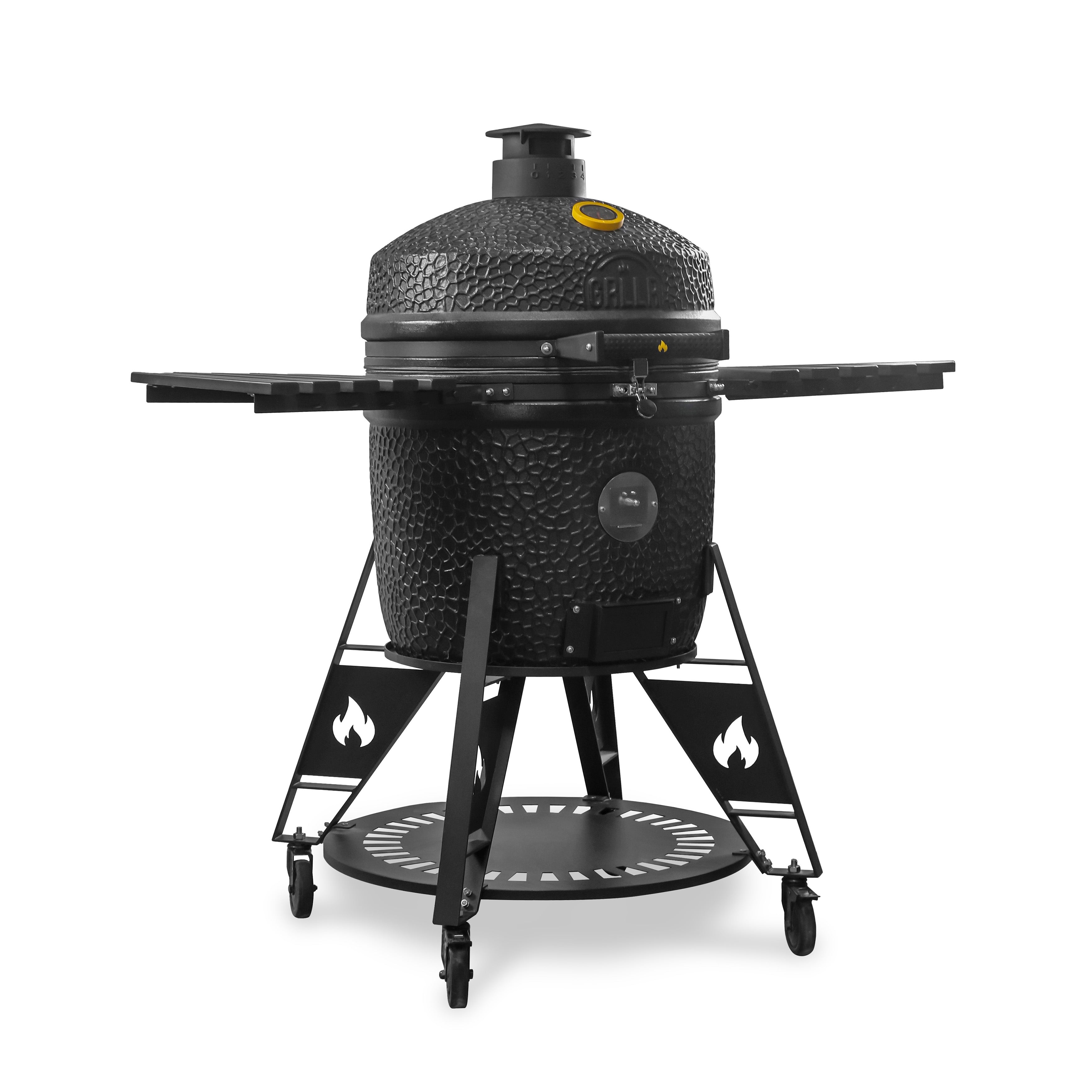 GRLLR Ember Pro 23 Inch Kamado BBQ - Matte Black including Trolley